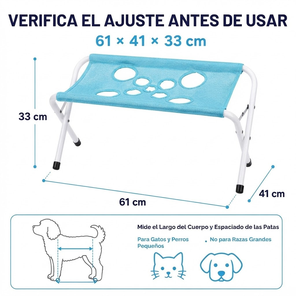 Hamaca de baño y aseo plegable