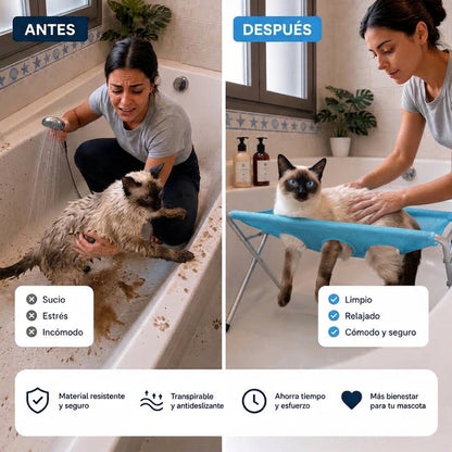 Hamaca de baño y aseo plegable