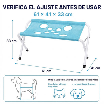 Hamaca de baño y aseo plegable